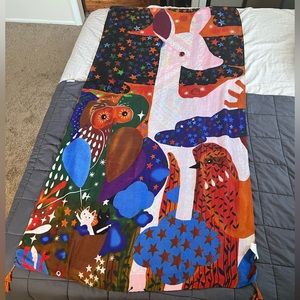 Whimsical fantasy animal print scarf/shawl/wrap